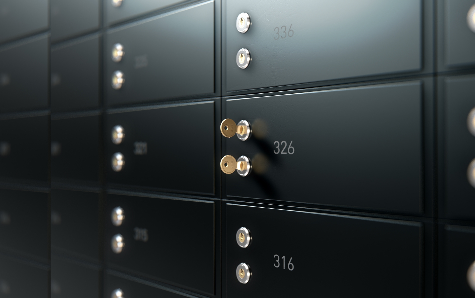 safe deposit boxes